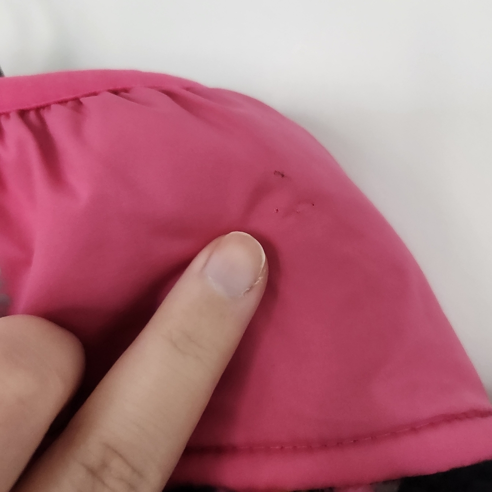 Floral Fleece Jacket in Black with Pink Trim - Picture 8 of 11